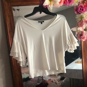Express white accent top